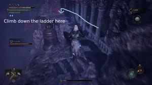 climb down ladder location abbey of the hallowed sisters lotf wiki guide 300px